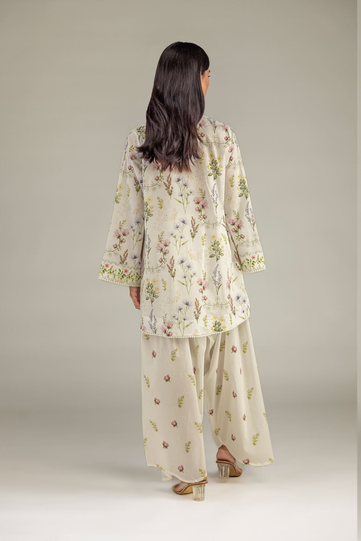 Printed Cambric Kurta-1 Printed Cambric Kurta - View 1