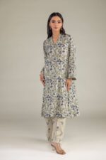 Floral Longline Kurta - View 3