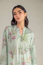 Mint Long Kurta - View 1