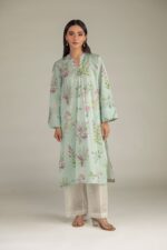 Mint Long Kurta - View 4