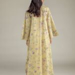 Yellow V-Neck Kurta - View 1