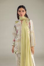 Floral Band-Collar Kurta - View 5