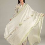 Floral Lawn Dupatta - View 1