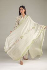 Floral Lawn Dupatta - View 1