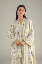 Floral Lawn Dupatta - View 5