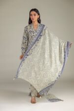 Floral Lawn Dupatta - View 5
