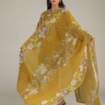 Lawn Floral Dupatta - View 1