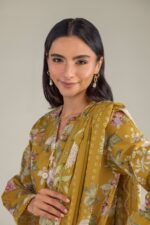 Lawn Floral Dupatta - View 3