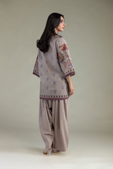 Printed Floral Kurta - View 1