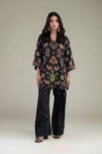 Black Cambric Kurta - View 5
