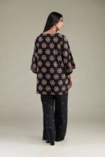 Black Cambric Kurta - View 1