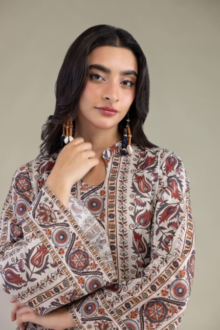 Long Cambric Kurta - View 1