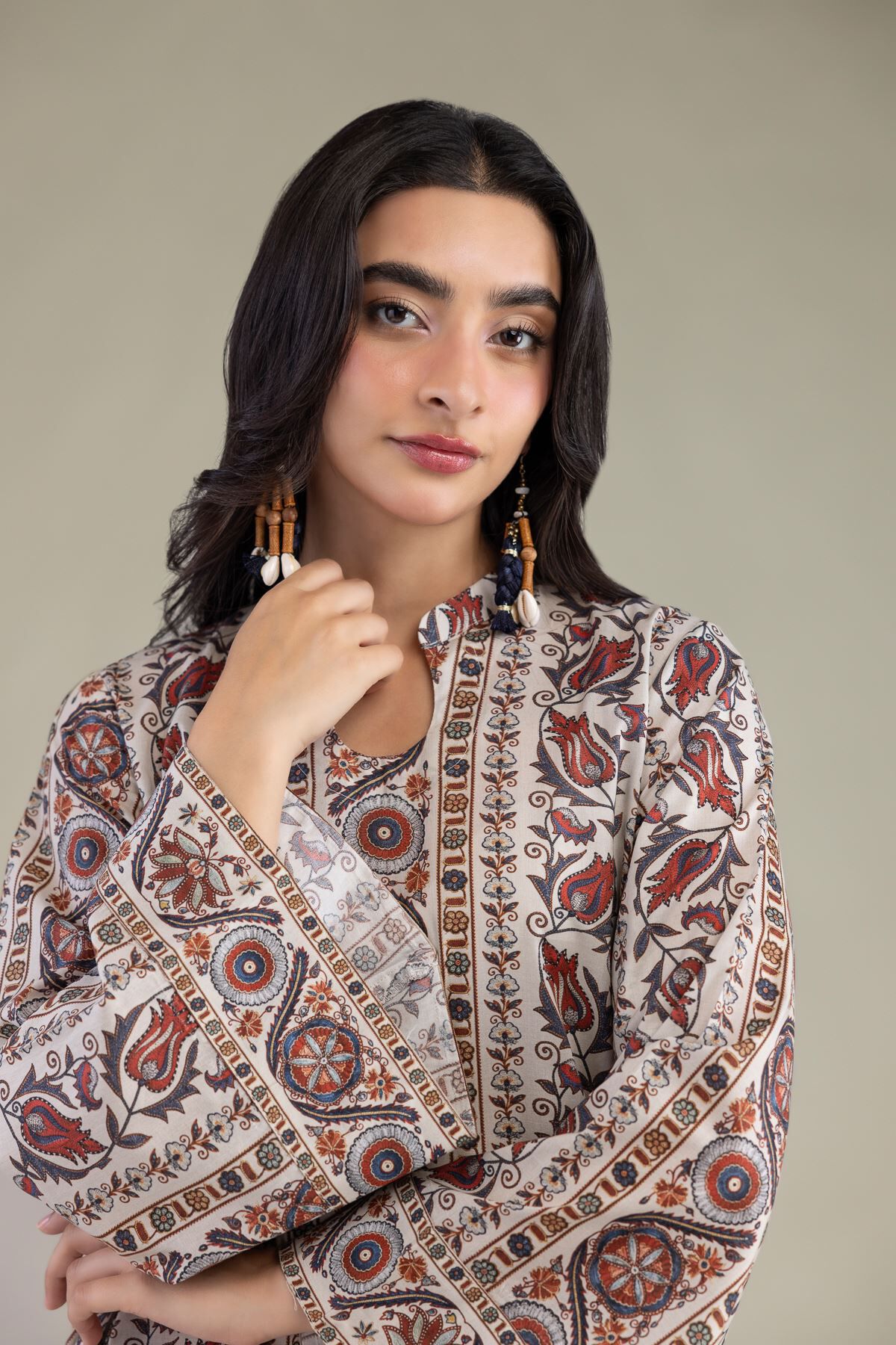 Long Cambric Kurta-1 Long Cambric Kurta - View 1