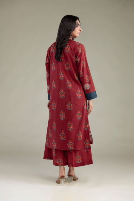 Floral Cambric Kurta - View 2