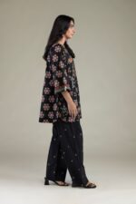 Black Cambric Kurta - View 4