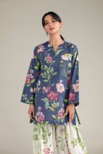 Short Navy Kurta - View 3