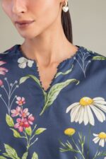 Short Navy Kurta - View 5