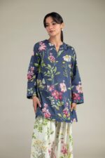 Short Navy Kurta - View 4