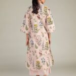Pink Longline Kurta - View 1