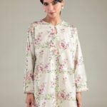 Floral Short Kurta - View 1