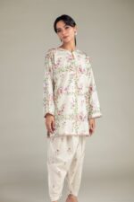 Floral Short Kurta - View 3