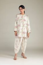 Floral Short Kurta - View 4