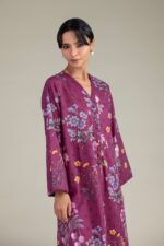 Floral Cambric Kurta - View 4