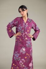 Floral Cambric Kurta - View 3