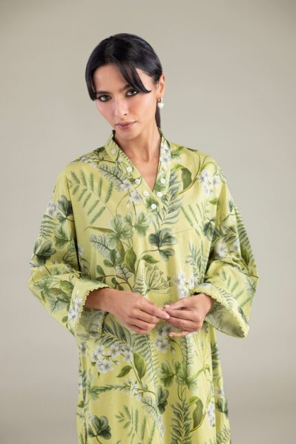 Floral Longline Kurta - View 1