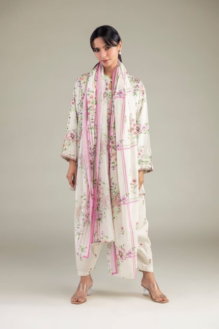 Floral Short Kurta - View 2