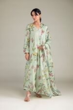 Floral Mint Dupatta - View 2
