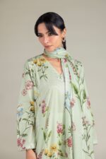 Floral Mint Dupatta - View 3