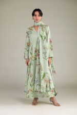 Floral Mint Dupatta - View 7