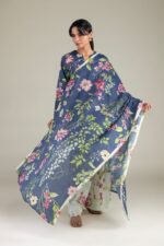 Lawn Floral Dupatta - View 1