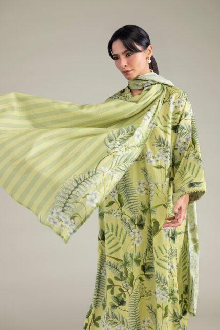 Floral Lawn Dupatta - View 2