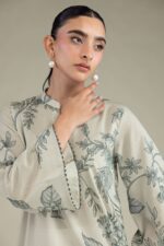 Floral Cambric Kurta - View 3