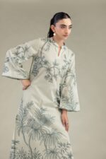 Floral Cambric Kurta - View 4