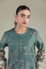 Floral Cambric Kurta - View 2