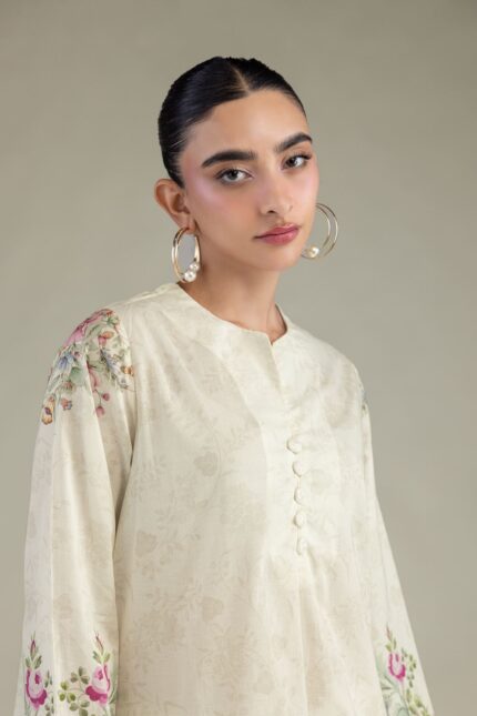 Short V-Neck Kurta - View 2