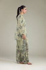 Floral Cambric Kurta - View 4