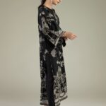 Black Solid Pants - View 1