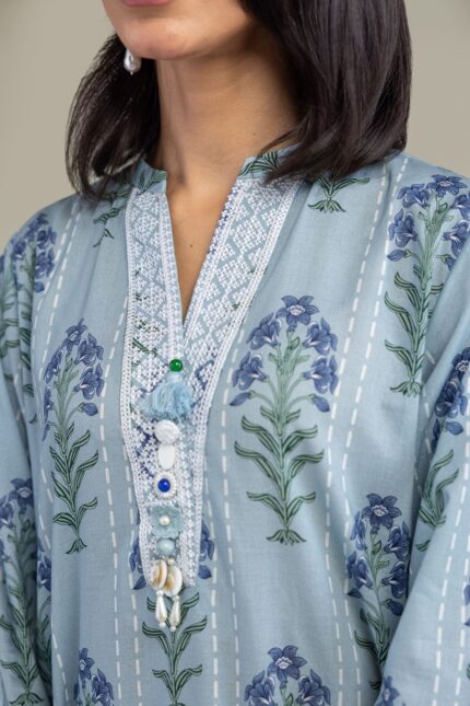Long Cambric Kurta - View 2