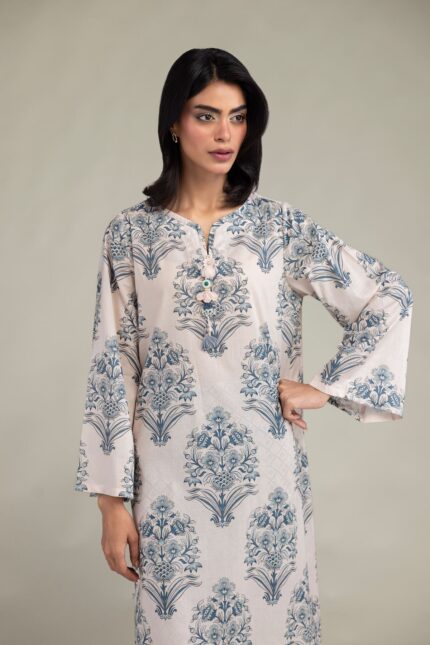 Floral Printed Kurta - View 2