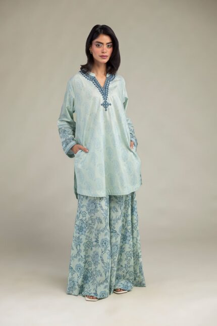 Floral Cambric Pants - View 1