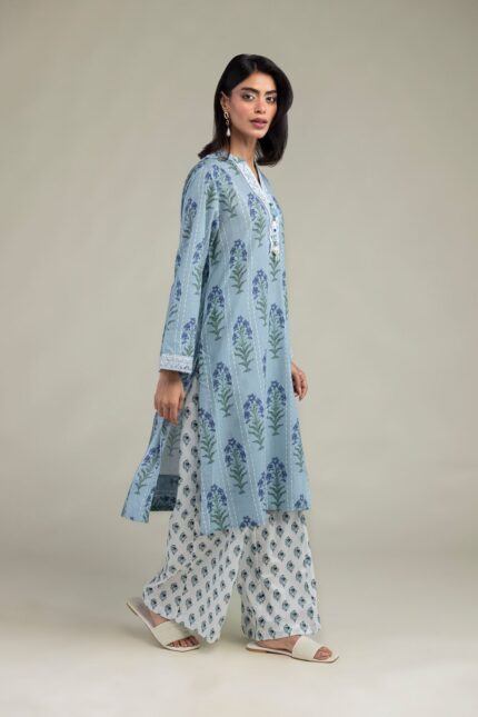 Cambric Floral Pants - View 2