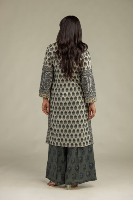 Printed Cambric Kurta - View 1