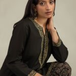 Short Black Kurta - View 1