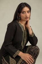 Short Black Kurta - View 1