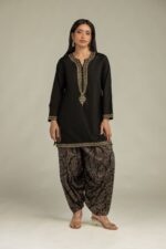 Short Black Kurta - View 5