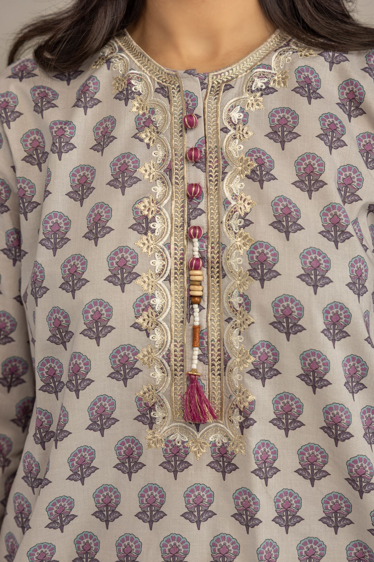 Short Beige Kurta-1 Short Beige Kurta - View 1